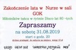 Zakończenie lata w Nurze - Zaproszenie