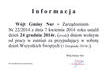 Informacja o dniu wolnym